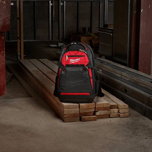 Milwaukee 48-22-8200 1680 Denier 35 Pocket Jobsite Backpack w/ Laptop Sleeve and Molded Plastic Base