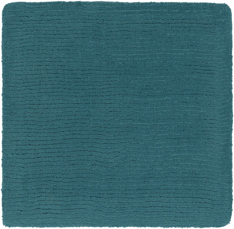 Brockton Solid Teal Wool  Rug
