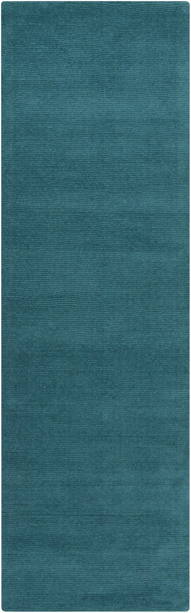 Brockton Solid Teal Wool  Rug