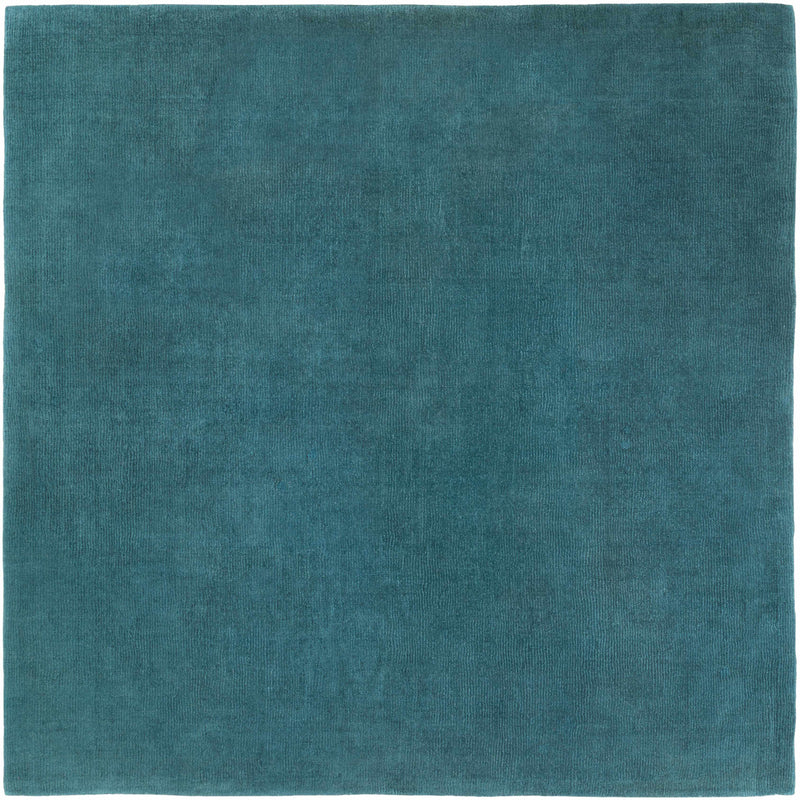 Brockton Solid Teal Wool  Rug