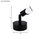GobekUsa Mini Aluminum LED Spotlight Wall Lamp - Contemporary Style, Black/White, with/without Switch - White/Warm Lighting