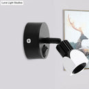 GobekUsa Mini Aluminum LED Spotlight Wall Lamp - Contemporary Style, Black/White, with/without Switch - White/Warm Lighting