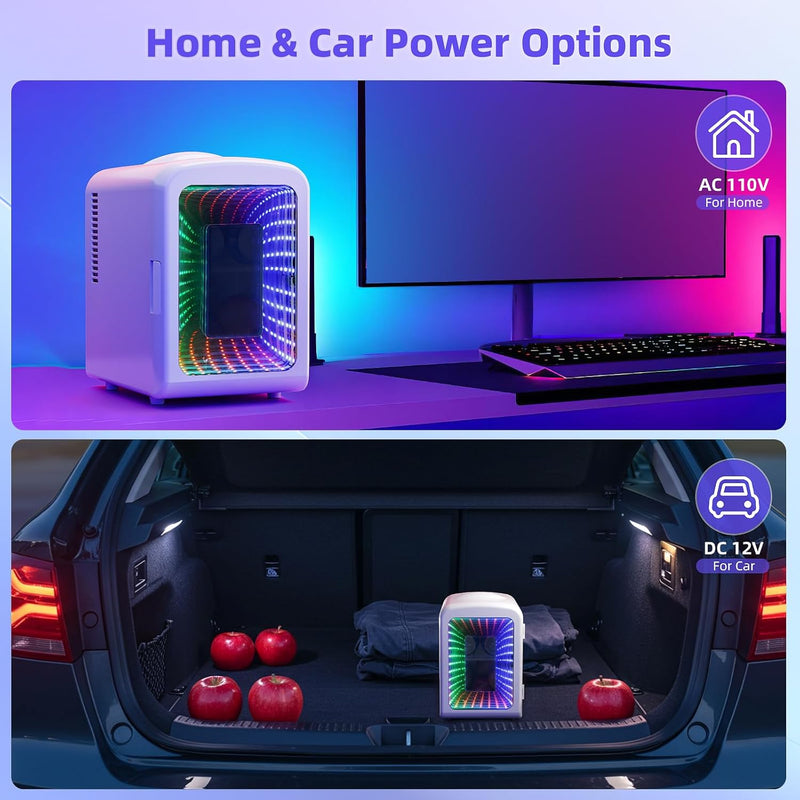 Mini Compact Refrigerator with Gaming Light  F3404L