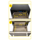 Small Double Drawer Stainless Steel Built-In Undercounter Beverage Refrigerator, 5.1 Cu.Ft. (SAK50273)