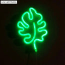 GobekUsa Mini Leaf-Shaped LED Wall Night Light – Modernist Plastic Design in White