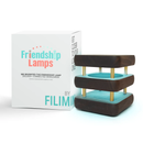 Mini Mid-Century Kona Design Friendship Lamp – Compact Retro Wi-Fi Touch Lamp for Long-Distance Connection by Friendship Lamps | Powered by Filimin