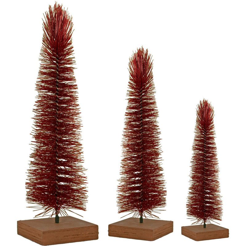 Mini Red Bottlebrush Christmas Tree