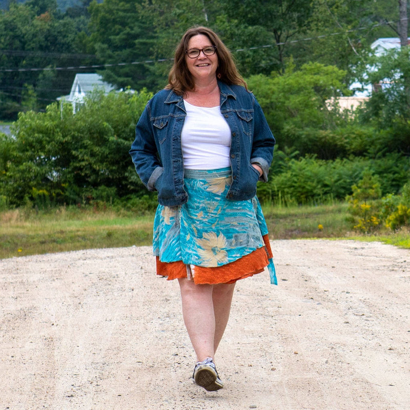 Seconds and Surplus Mini Sari Wrap Skirts