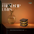 Mini Mid-Century Kona Design Friendship Lamp – Compact Retro Wi-Fi Touch Lamp for Long-Distance Connection by Friendship Lamps | Powered by Filimin