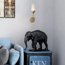 GobekUsa Mini Wall Sconce Light with Crystal Leaf Design - Modern Metallic Gold Finish - Ideal for Bedroom Illumination