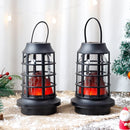 Set of 2 8" Flame Lamp with Timer by JHY DESIGN