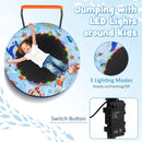 Mini Trampoline Folding Small Rebounder for Kids with Lights by LJGDeals