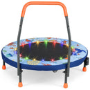 Mini Trampoline Folding Small Rebounder for Kids with Lights by LJGDeals