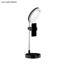 GobekUsa Minimal LED Makeup Lighting Mobile Phone Holder with USB Fill Flush Lamp in Black/White/Pink