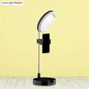 GobekUsa Minimal LED Makeup Lighting Mobile Phone Holder with USB Fill Flush Lamp in Black/White/Pink
