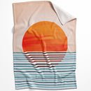 Minimal Sunset Blanket
