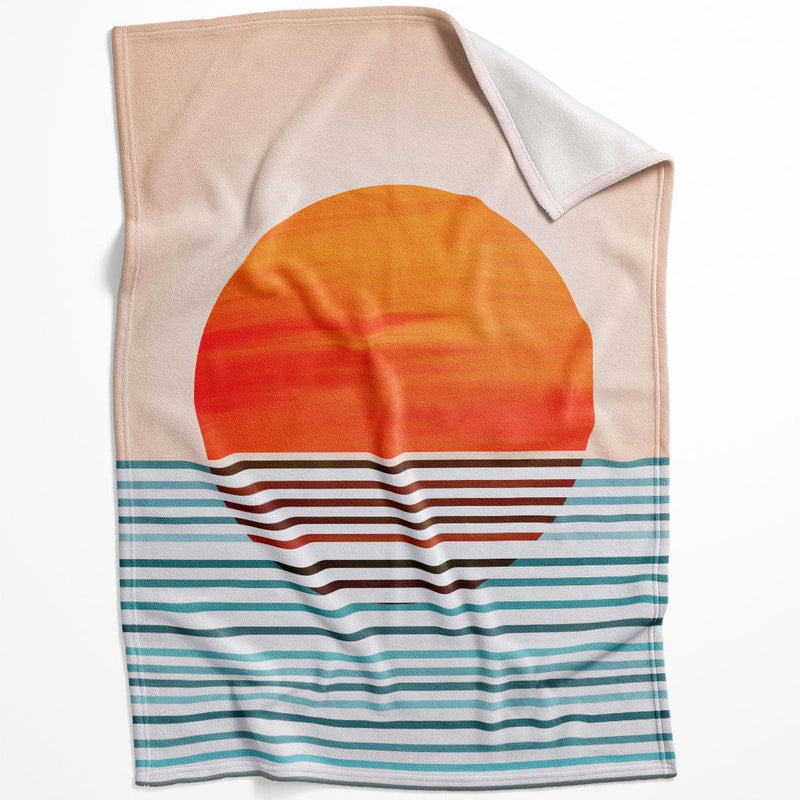 Minimal Sunset Blanket