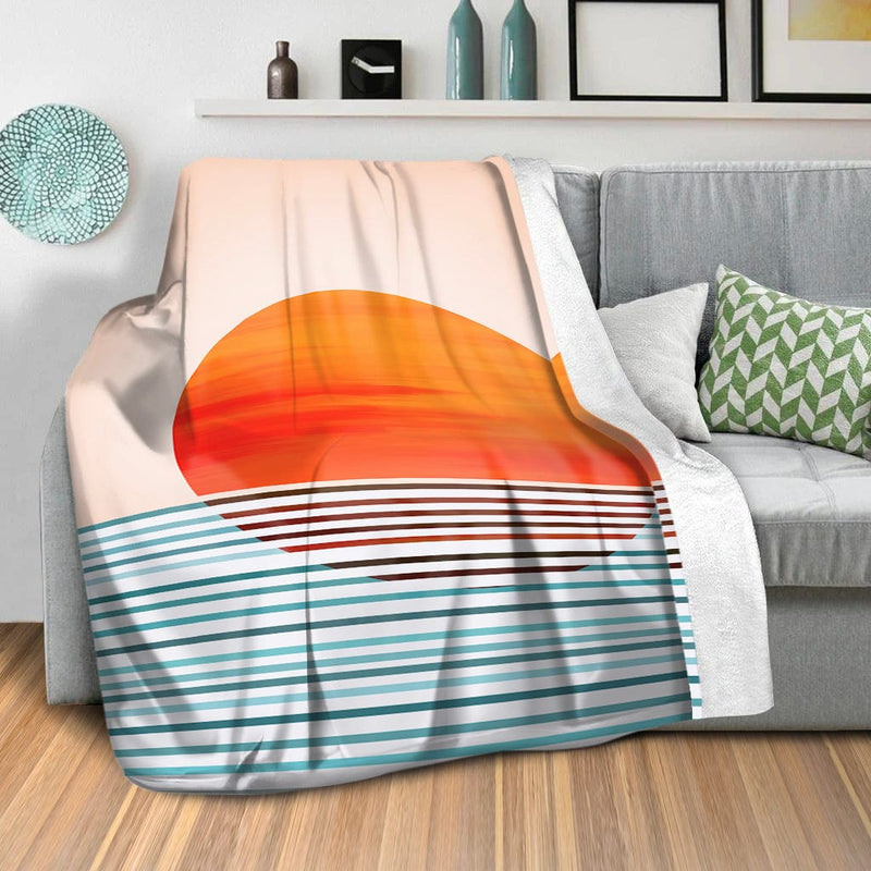 Minimal Sunset Blanket