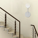 GobekUsa Minimalist 1 Head Frosted Glass Wall Sconce Light in White Finish for Bedroom