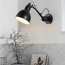 GobekUsa Minimalist 1-Head Wall Lamp with Metal Shade - Black/White Sconce Lighting for Living Room