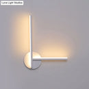 GobekUsa Minimalist Acrylic Cross LED Wall Sconce in Black/White for Bedside Lighting - Warm/White Ambiance