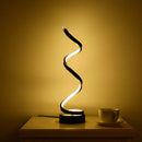 GobekUsa Minimalist Acrylic Curve Night Light LED Table Lamp for Living Room