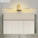 GobekUsa Minimalist Acrylic LED Vanity Light with Gold Finish for Bathroom Walls