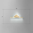 GobekUsa Minimalist Acrylic LED Vanity Light with Gold Finish for Bathroom Walls