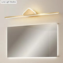 GobekUsa Minimalist Acrylic LED Vanity Light with Gold Finish for Bathroom Walls
