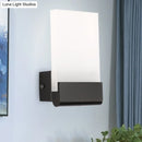 GobekUsa Minimalist Acrylic Rectangle Wall Mount LED Sconce Lamp - Bedside Light with Warm/White Glow