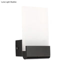 GobekUsa Minimalist Acrylic Rectangle Wall Mount LED Sconce Lamp - Bedside Light with Warm/White Glow
