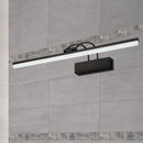 GobekUsa Minimalist Acrylic Vanity Lighting Fixture - 16"/20" Modern LED Wall Mount Light in Black for Bathroom with Warm/White Light