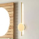 GobekUsa Minimalist Acrylic Wall Sconce with LED Light in Black/White - Available in 3 Sizes