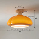 GobekUsa Glass Copper LED Ceiling Light Fixture for Home Decor Porch Hallway Room