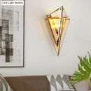 GobekUsa Minimalist 2-Bulb Crystal Sconce in Amber/Smoke Gray for Living Room - Diamond Wall Light Fixture