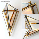 GobekUsa Minimalist 2-Bulb Crystal Sconce in Amber/Smoke Gray for Living Room - Diamond Wall Light Fixture