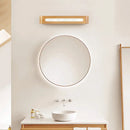 GobekUsa Nordic-Style Wood Wall Sconce with LED Bedside Lighting