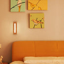 GobekUsa Nordic-Style Wood Wall Sconce with LED Bedside Lighting