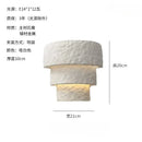 GobekUsa Bauhaus White Gypsum LED Wall Lamp for Living Room Bedroom - Minimalist Design