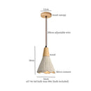 GobekUsa Cement LED Pendant Lights for Bedroom Living Room Kitchen House Decor