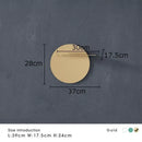 GobekUsa Gold Metal Round Wall Storage Shelf with Hooks
