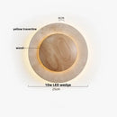 GobekUsa LED Wall Lights Yellow Travertine Stone Modern Bedside Lamp