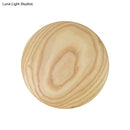 GobekUsa Minimalist Wood Circle Wall Sconce with LED Lighting: 5"/7" Width for Parlor in Beige