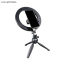 GobekUsa Minimalist Black Tripod Phone Holder with LED Vanity Light and Fill-in Flash Lighting +