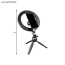 GobekUsa Minimalist Black Tripod Phone Holder with LED Vanity Light and Fill-in Flash Lighting +