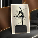 Abstract Figure Luminous Canvas Painting Wall Lamps by GobekUsa