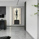 Abstract Figure Luminous Canvas Painting Wall Lamps by GobekUsa