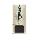 Abstract Figure Luminous Canvas Painting Wall Lamps by GobekUsa