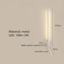 GobekUsa Adjustable Angle LED Wall Lamp 3000K Sconces for Bedside Reading