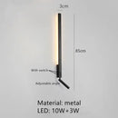 GobekUsa Adjustable Angle LED Wall Lamp 3000K Sconces for Bedside Reading
